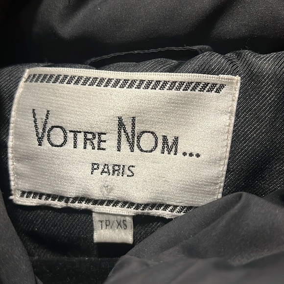 VOTRE NON (Paris) winter coat , size XS - Picture 2 of 14